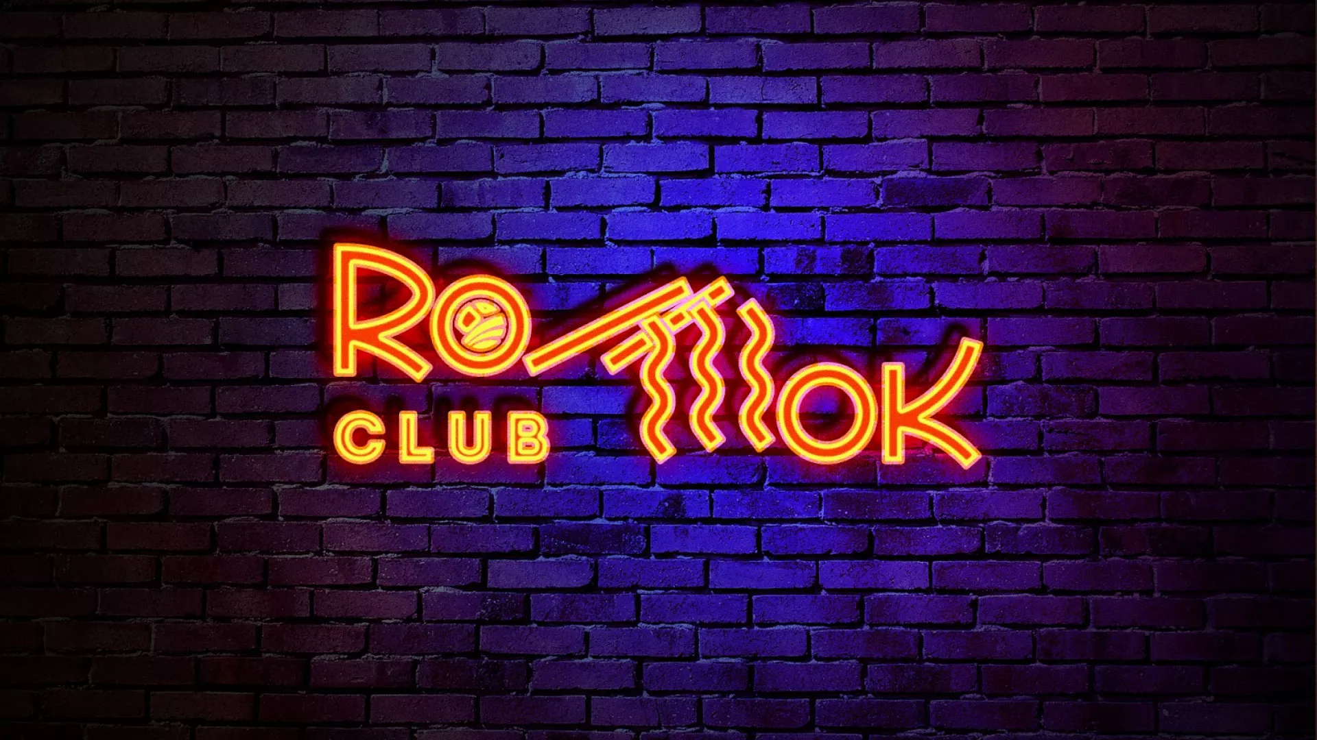 Разработка интерьерной вывески суши-бара «Roll Wok Club» в Льгове